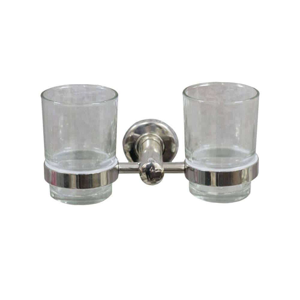 Double Toothbrush Tumbler Holder - Organized Bathroom Essentials