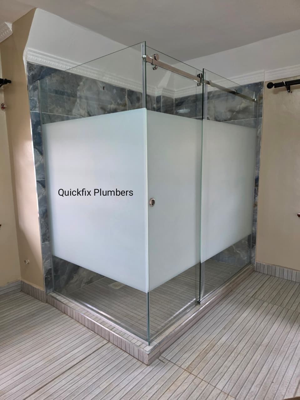 L Shape Glass Shower Sliding Door Nairobi