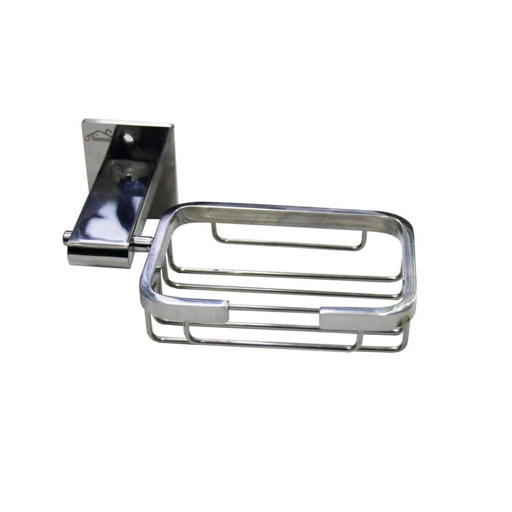 Premium Slim Square Soap Holder - Modern Bathroom Elegance