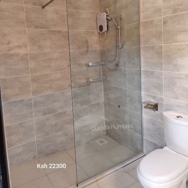Premium 10mm Clear Tempered Glass Shower Partition
