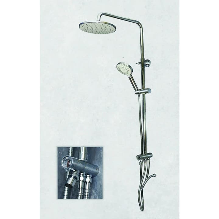Shower riser for heater