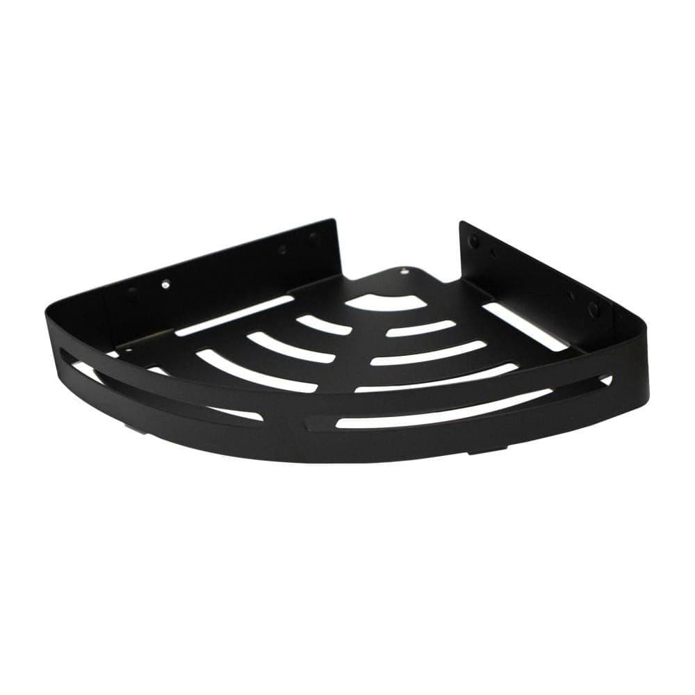Black Single Corner Shelf - Space-Saving Elegance