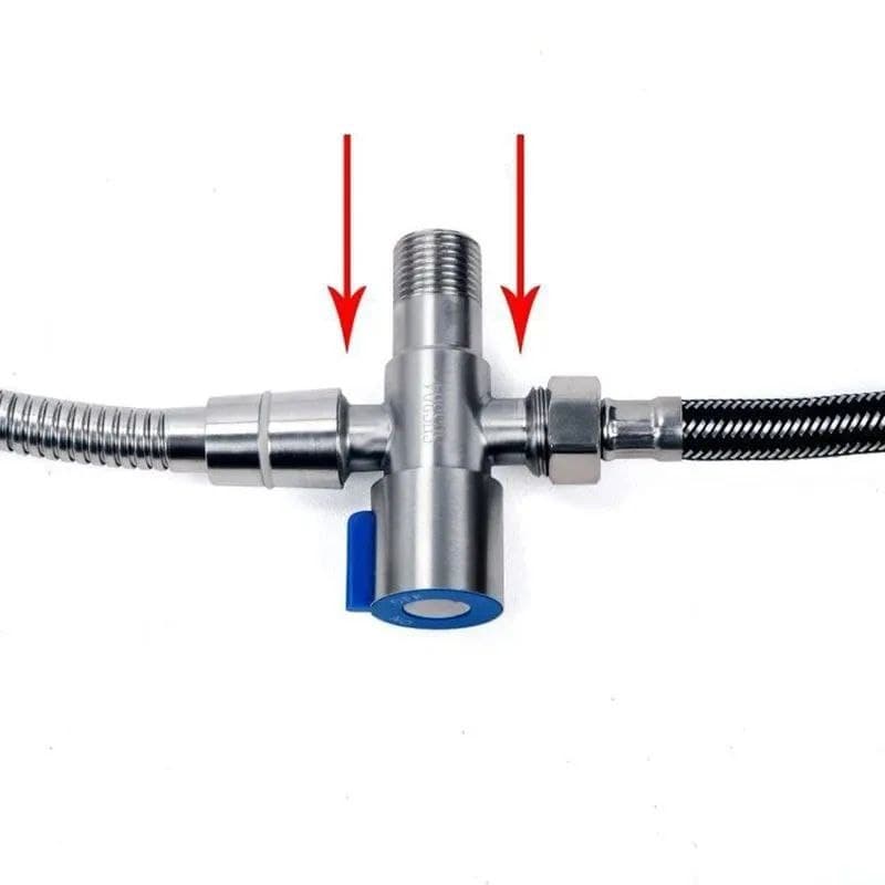 Toilet/bidet 2 way angle valve