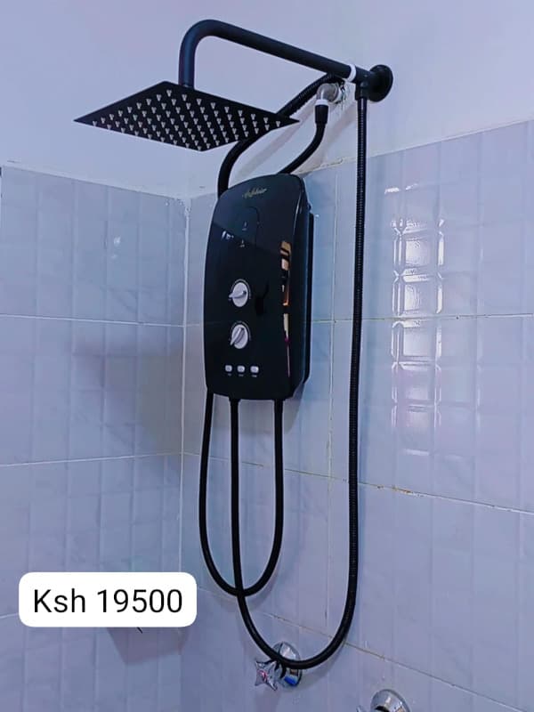 Anlabeier Black Water Heater with Pump & Rain Shower Nairobi
